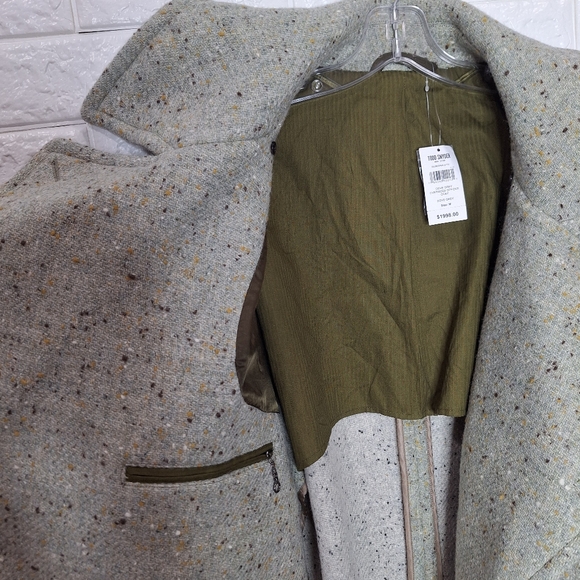 Todd Snyder Dove Grey Oversized Officer Coat Double Breasted Peacoat Trench Long - Picture 7 of 14